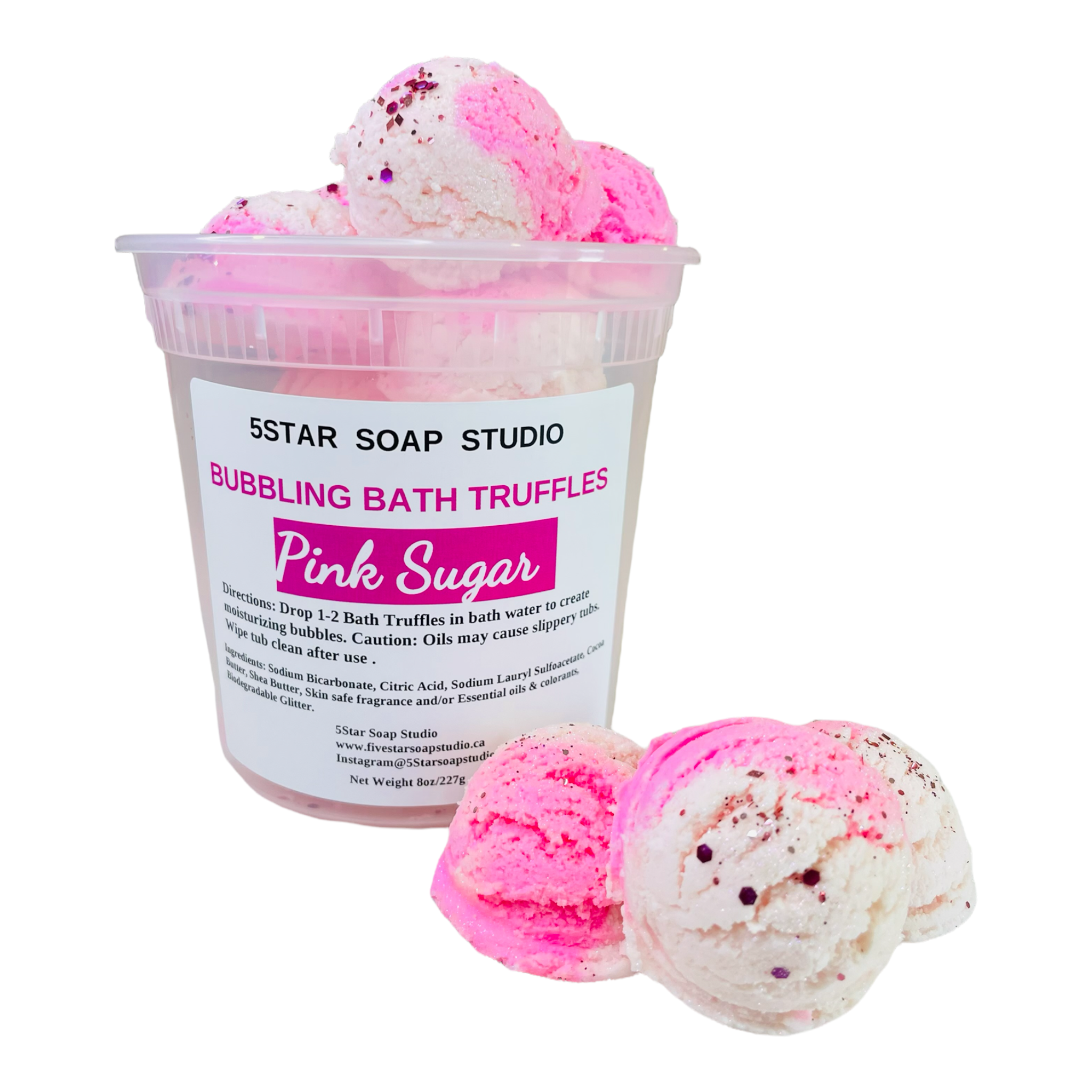 Pink Sugar Bath Truffles